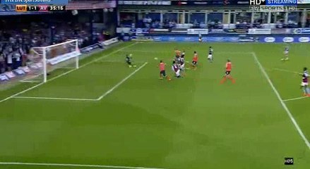 Jake Gray Goal - Luton 1-1 Aston Villa -  EFL Cup - 10-08-2016