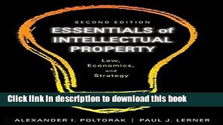 [Popular] Essentials of Intellectual Property: Law, Economics, and Strategy Hardcover Online
