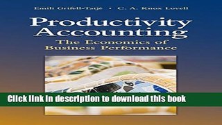 [Popular] Productivity Accounting: The Economics of Business Performance Hardcover Online