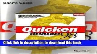 [Download] Quicken deluxe 98 [ Macintosh 7.1 or higher, Classic ] Hardcover Free