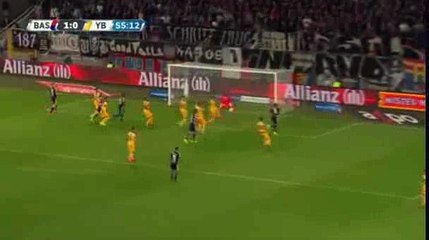 Luca Zuffi Goal - Basel 1-0 Young Boys - 10-08-2016