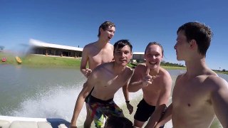 Backflip Off Boat at 36mph GoPro HD