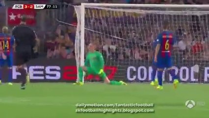 3-2 Budimir Goal HD - Barcelona 3-2 Sampdoria - 10.08.2016 HD