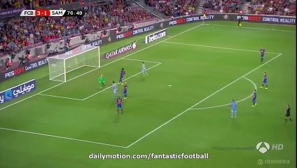 Budimir Goal HD - Barcelona 3-2 Sampdoria - 10.08.2016 HD