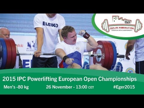 Men's -80 kg | 2015 IPC Powerlifting European Open Championships, Eger