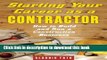 [Download] Starting Your Career as a Contractor: How to Build and Run a Construction Business