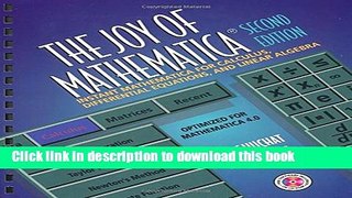 [Download] The Joy of Mathematica, Second Edition: Instant Mathematica for Calculus, Differential