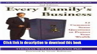 [Popular] Every Family s Business Kindle Online