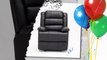 Leather Recliner Armchair Lounge Chair Sofa Reclining Ergonomic Black
