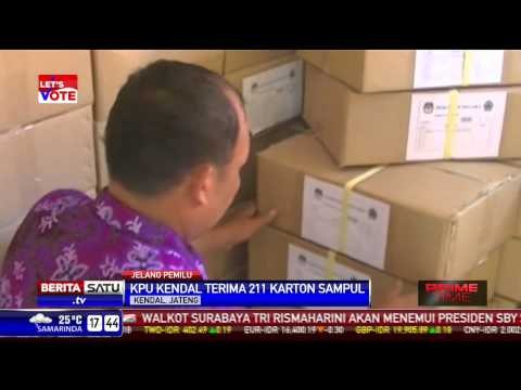 KPU Kendal Terima 211 Sepertiga Logistik Pemilu 2014