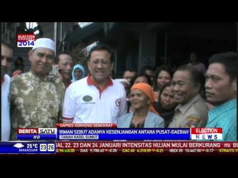 Capres Konvensi Partai Demokrat Kunjungi Korban Sinabung