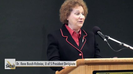 First address by Ilene Busch-Vishniac as University of Saskatchewan President Designate