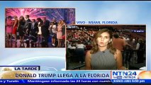 Se mantienen las expectativas por el discurso que pronunciará Donald Trump en Florida