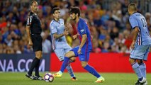 Reaccions dels jugadors després de guanyar el Gamper