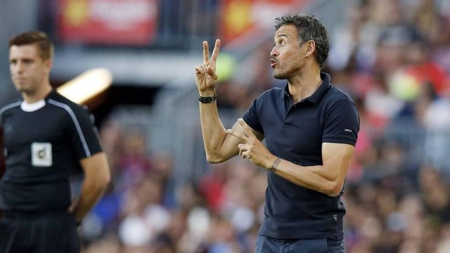 Luis Enrique valora la victoria en el Gamper