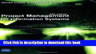 [PDF Kindle] Project Management for Information Systems (5th Edition) Free Books