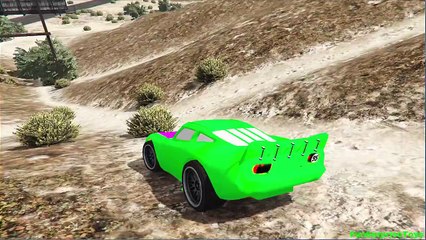 Funny Cars 2 SpiderMan Disney Cars Pixar New Nursery Rhymes Li ghtning McQueen Children's Music_15