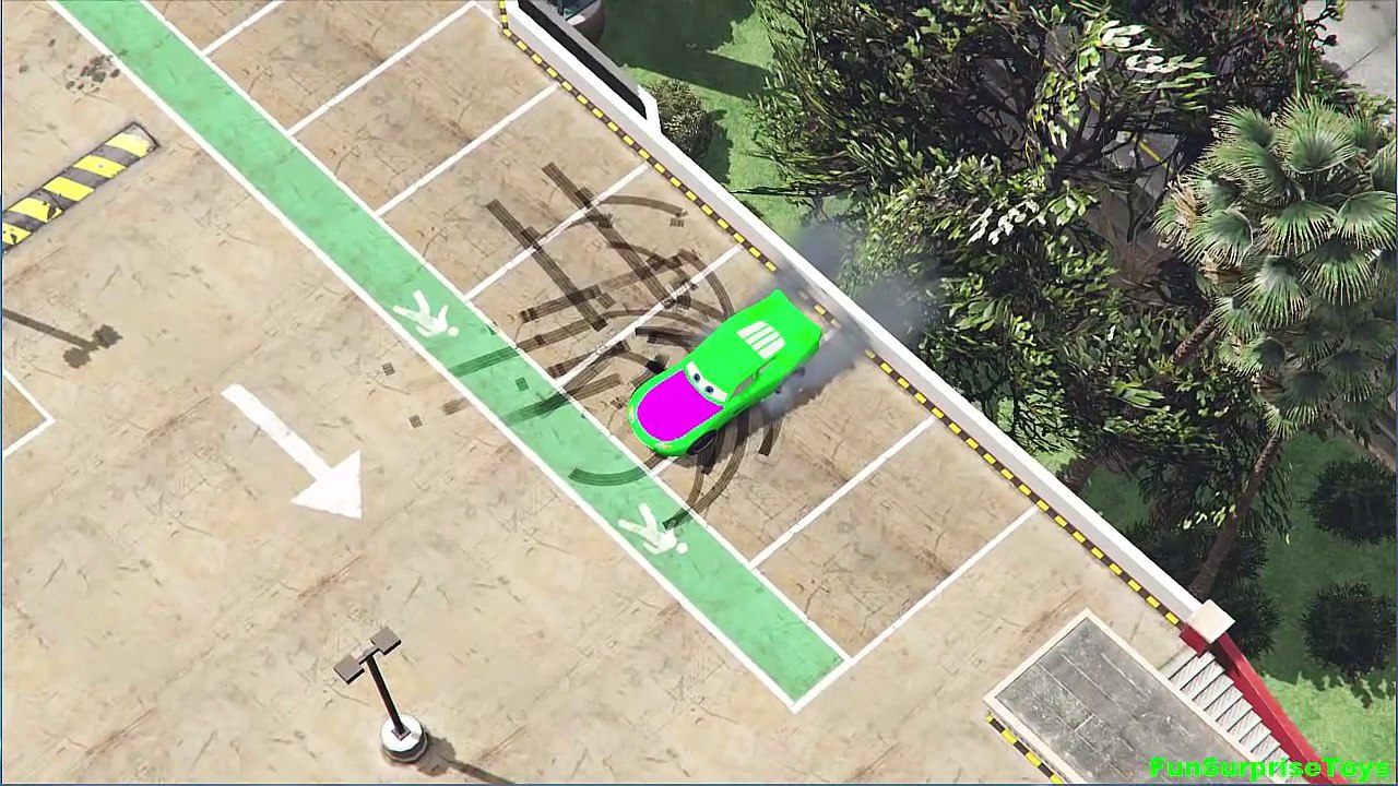Funny Cars 2 SpiderMan Disney Cars Pixar New Nursery Rhymes Li ghtning McQueen Children's Music_17