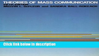 Ebook Theories of Mass Communication (5th Edition) Free Online