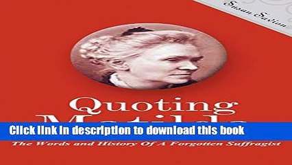 [Download] Quoting Matilda Paperback Free