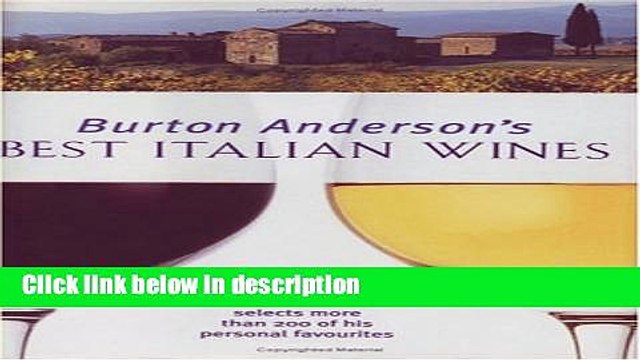 [PDF] Burton Anderson s Best Italian Wines Book Online
