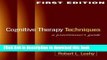 [Popular] Cognitive Therapy Techniques: A Practitioner s Guide Hardcover Online