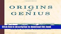 [Popular] Origins of Genius: Darwinian Perspectives on Creativity Hardcover Collection