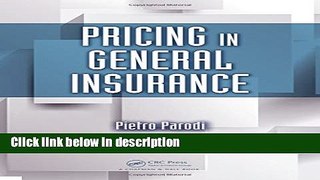 [PDF] Pricing in General Insurance [Online Books]