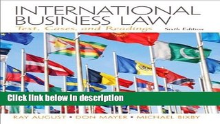 [PDF] International Business Law (6th Edition) Ebook Online