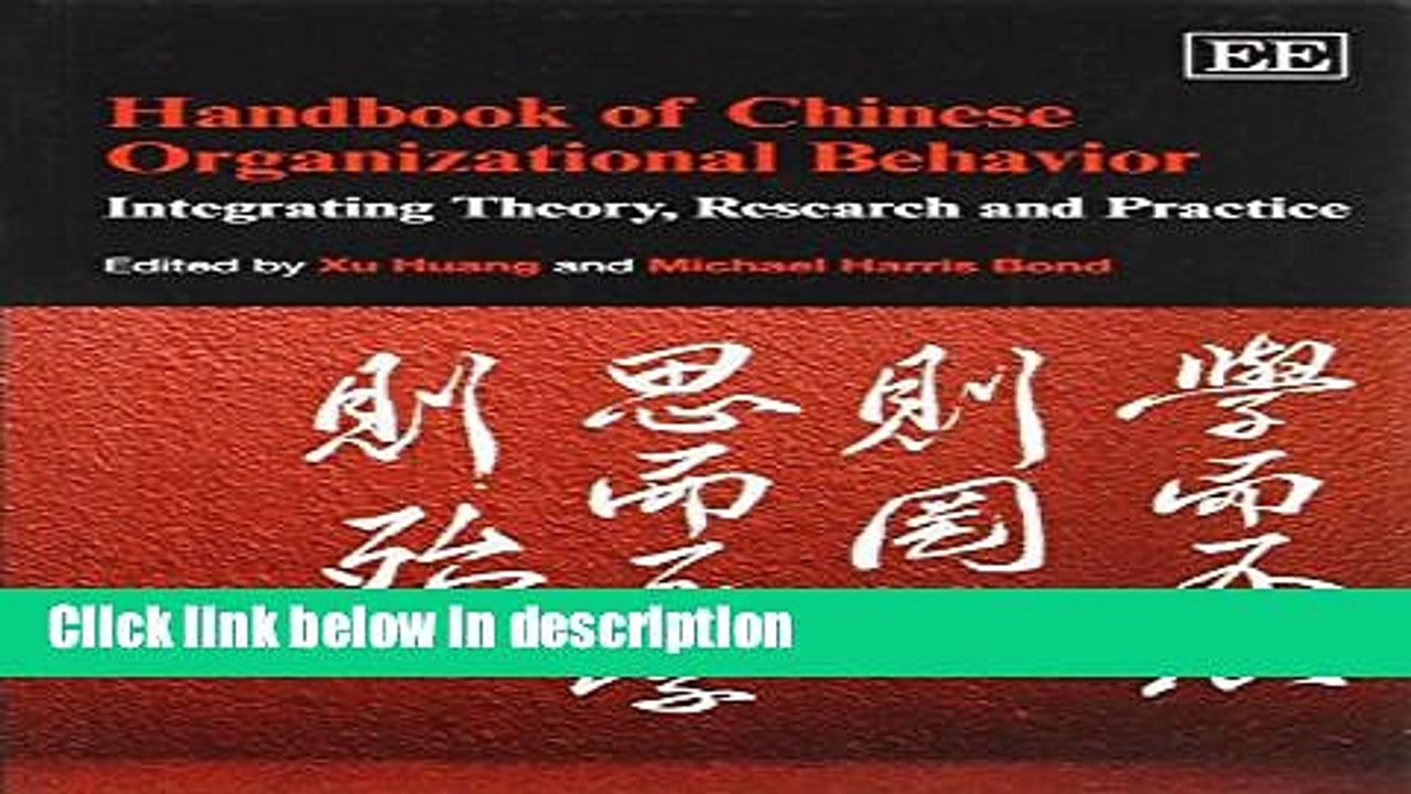 [PDF] Handbook of Chinese Organizational Behavior: Integrating Theory, Research and Practice
