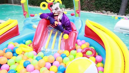 Superhero Real Life | Spiderman and Elsa vs Joker Venom in Pool ! Spiderman and Spidergirl