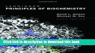 [Popular] Lehninger Principles of Biochemistry Paperback Collection