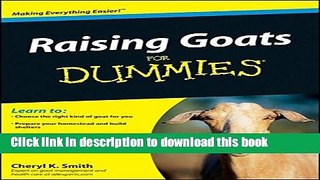 [Popular] Raising Goats For Dummies Hardcover Online