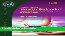 [PDF] Essentials Of Health Behavior (Essential Public Health) Book Online