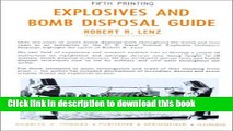 [Popular] Explosives and Bomb Disposal Guide Kindle Online