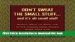 [Popular] Don t Sweat the Small Stuff and It s All Small Stuff: Simple Ways to Keep the Little