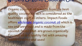 Wholesale Organic Coconut Oil