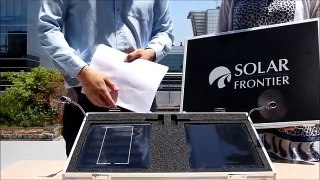 Solar Frontier ทดสอบการทำงาน Solar Cell Thailand สินค้าราคาปราบเซียน รับติดตั้งทั่วไทยโทร.0813959408
