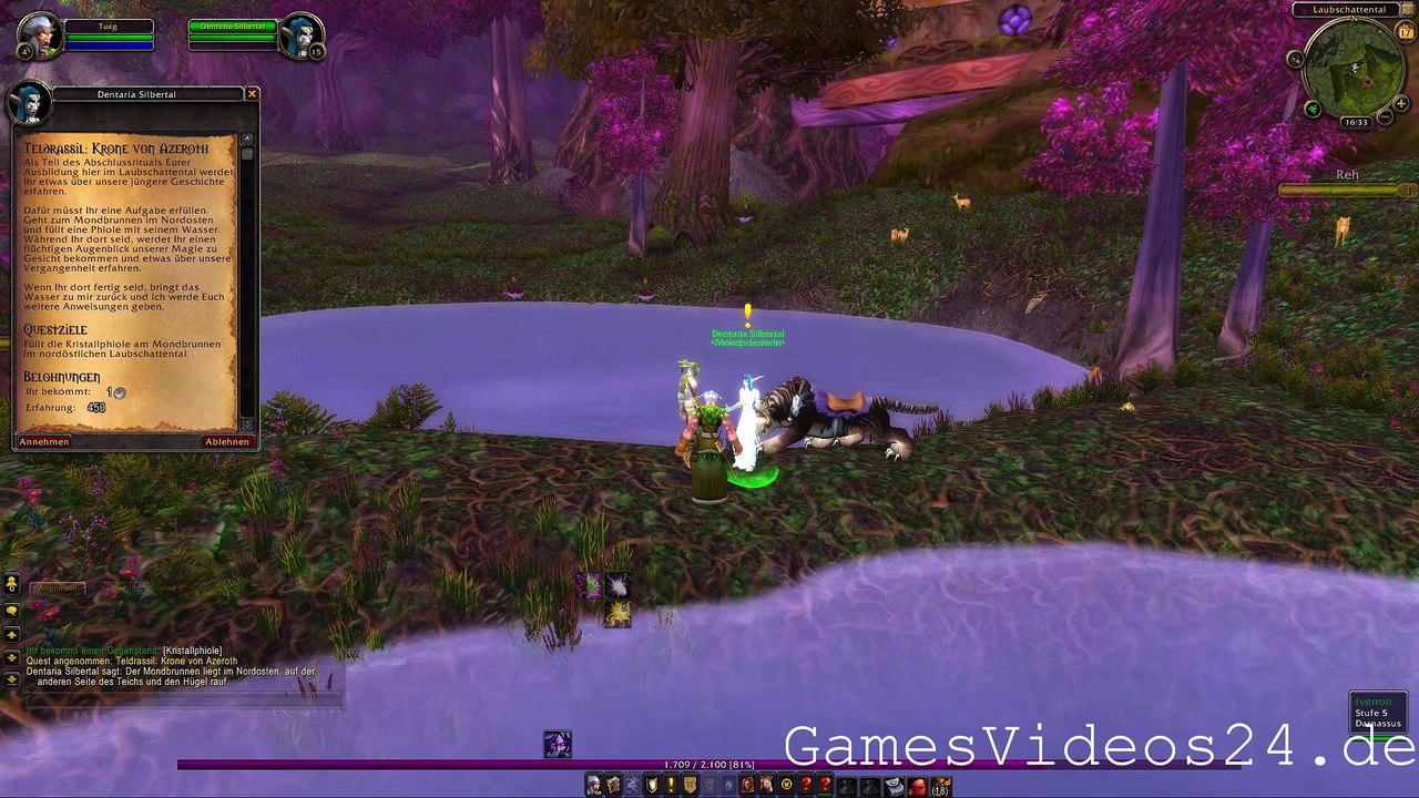 World of Warcraft Quest: Teldrassil: Krone von Azeroth