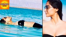Sonam Kapoor Looks HOT In Black Bikini | Bollywood Asia