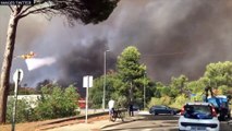 Images de l'incendie au nord Marseille