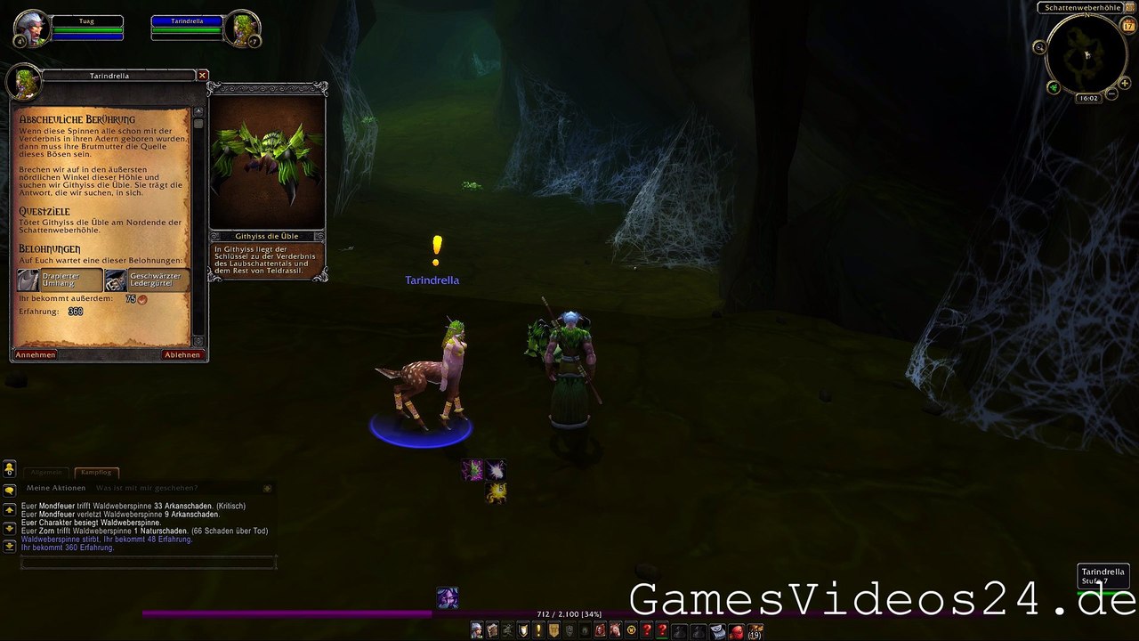 World of Warcraft Quest: Abscheuliche Berührung