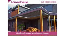 Outdoor louvres from Louvre House