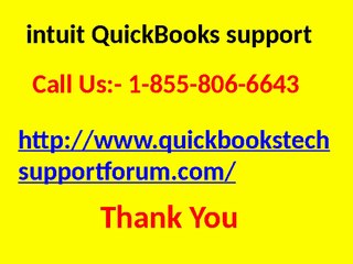 Get solution for intuit QuickBooks  Errors   +1-855-806-6643