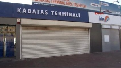 Kabataş İskelesi Kapatıldı