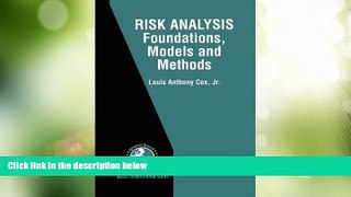 Big Deals  Risk Analysis Foundations, Models, and Methods (International Series in Operations