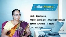 Profile of Mrs Shanthamma - IndianMoney.com Privilege Associate