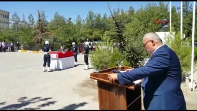 Mardin Kızıltepe de Şehit Olan Polis Memuru Nurettin Tekin İçin Cenaze Töreni