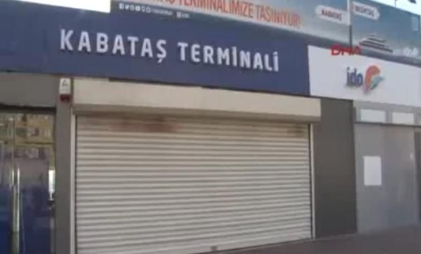 Kabataş İskelesi kapatıldı