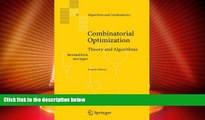READ FREE FULL  Combinatorial Optimization: Theory and Algorithms (Algorithms and Combinatorics)